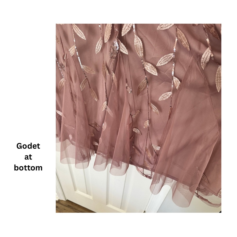 ✨Worn Once! ✨Alex Evenings Women's Embroidered and Sequined Dress - Picture 5 of 10